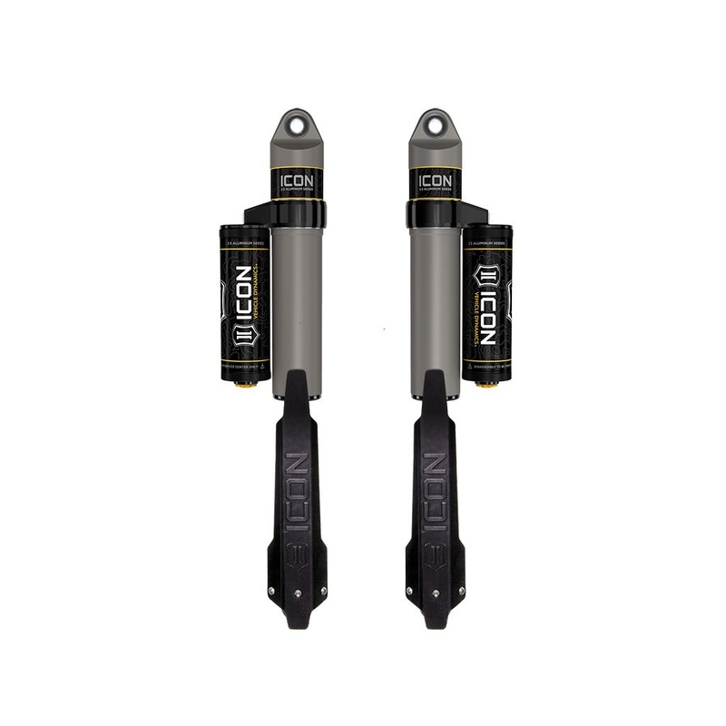 ICON 2020-2023 Jeep Gladiator, 1.5 Lift, Rear, V.S. 2.5 Aluminum Series Shock Absorbers, Piggyback Reservoir, Pair