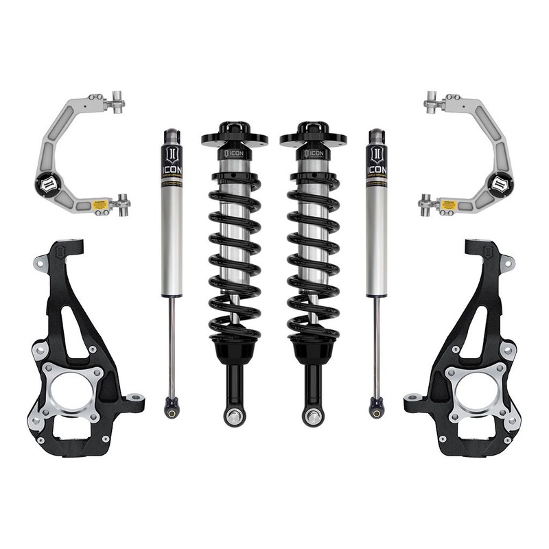 ICON 2021-2023 Ford F-150 4WD, 3.5-4.5 Lift, Stage 1 Suspension System, Billet UCA