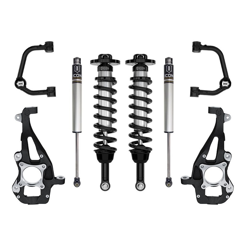 ICON 2021-2023 Ford F-150 4WD, 3.5-4.5 Lift, Stage 1 Suspension System, Tubular UCA