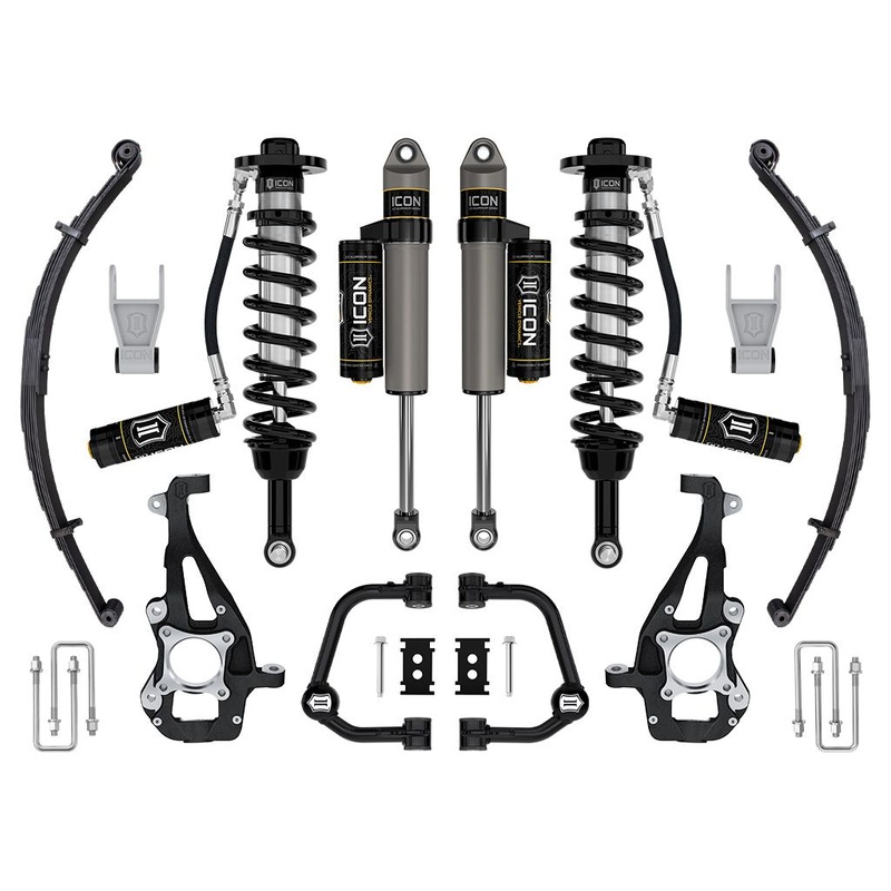 ICON 2021-2023 Ford F-150 4WD, 3.5-4.5 Lift, Stage 3 Suspension System, Tubular UCA w/ Leaf Packs