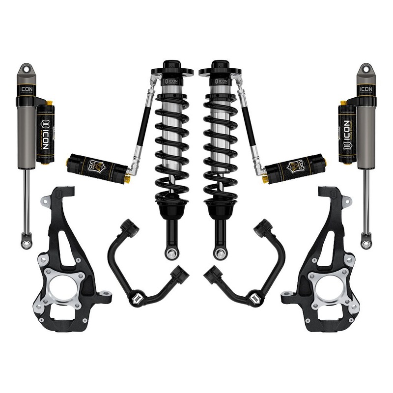 ICON 2021-2023 Ford F-150 4WD, 3.5-4.5 Lift, Stage 4 Suspension System, Tubular UCA