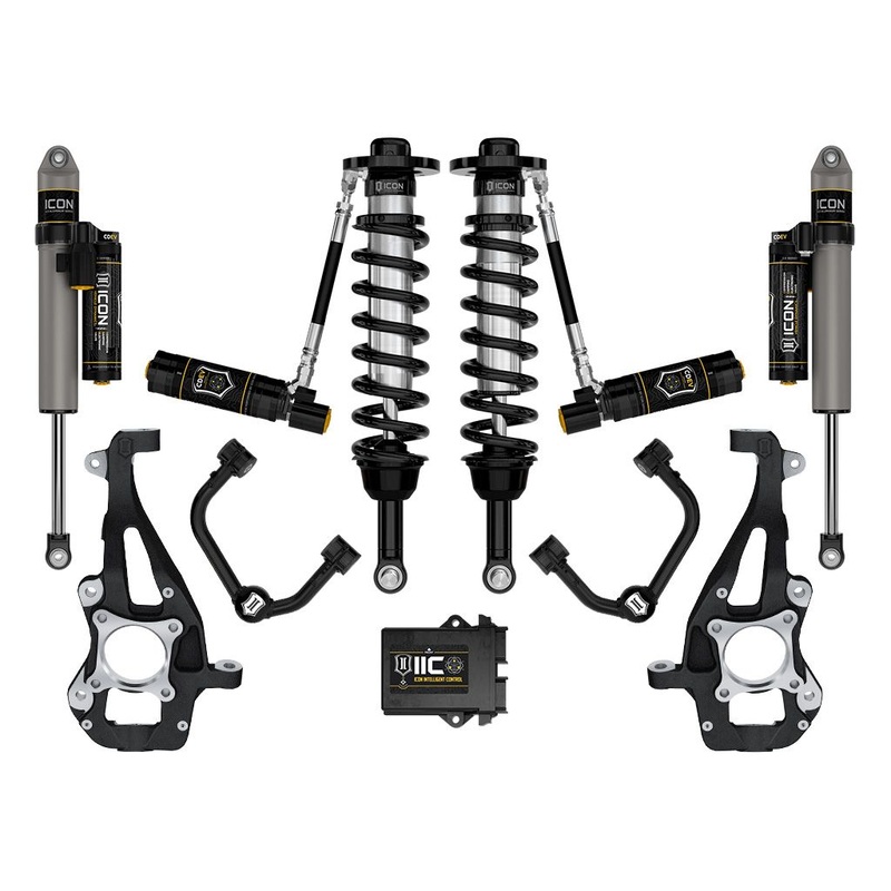 ICON 2021-2023 Ford F-150 4WD, 3.5-4.5 Lift, Stage 5 Suspension System, Tubular UCA