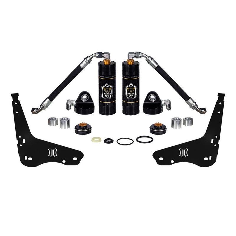 ICON 2007-2021 Toyota Tundra/2008-2022 Toyota Sequoia, Coilover Reservoir w/ CDCV Upgrade Kit With Seals, Pair