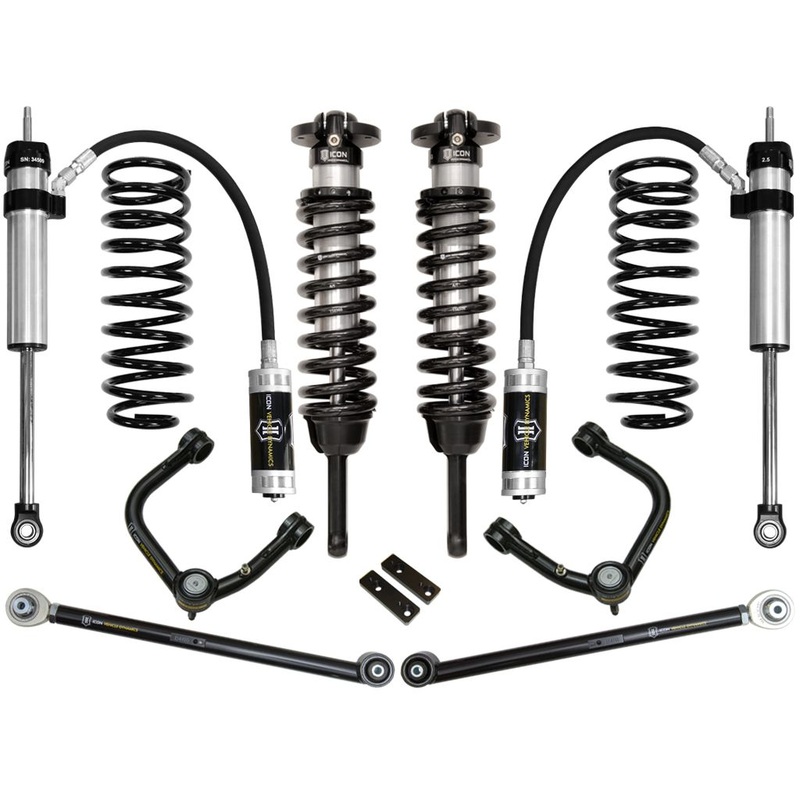 ICON 2010-2024 Toyota 4Runner/2010-2014 Toyota FJ Cruiser, 0-3.5 Lift Stage 4 Suspension System, Tubular UCA