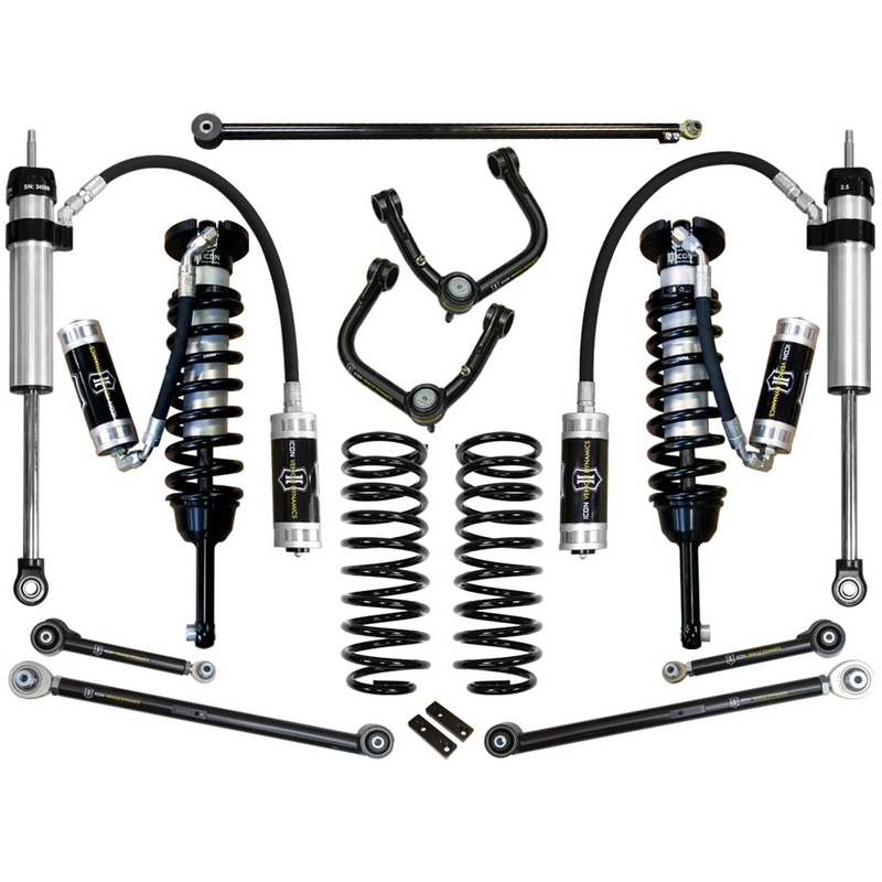 ICON 2010-2024 Toyota 4Runner/2010-2014 Toyota FJ Cruiser, 0-3.5 Lift Stage 6 Suspension System, Tubular UCA