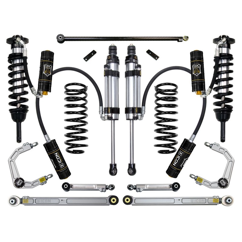 ICON 2010-2024 Toyota 4Runner/2010-2014 Toyota FJ Cruiser, 0-3.5 Lift Stage 8 Suspension System, Billet UCA