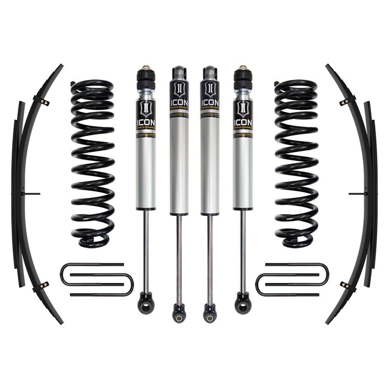 ICON 2011-2016 Ford F-250/F-350 Super Duty 4WD Diesel, 2.5 Lift, Stage 1 Suspension System w/ Expansion Packs