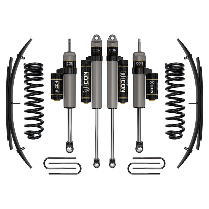 ICON 2011-2016 Ford F-250/F-350 Super Duty 4WD Diesel, 2.5 Lift, Stage 3 Suspension System w/ Expansion Packs