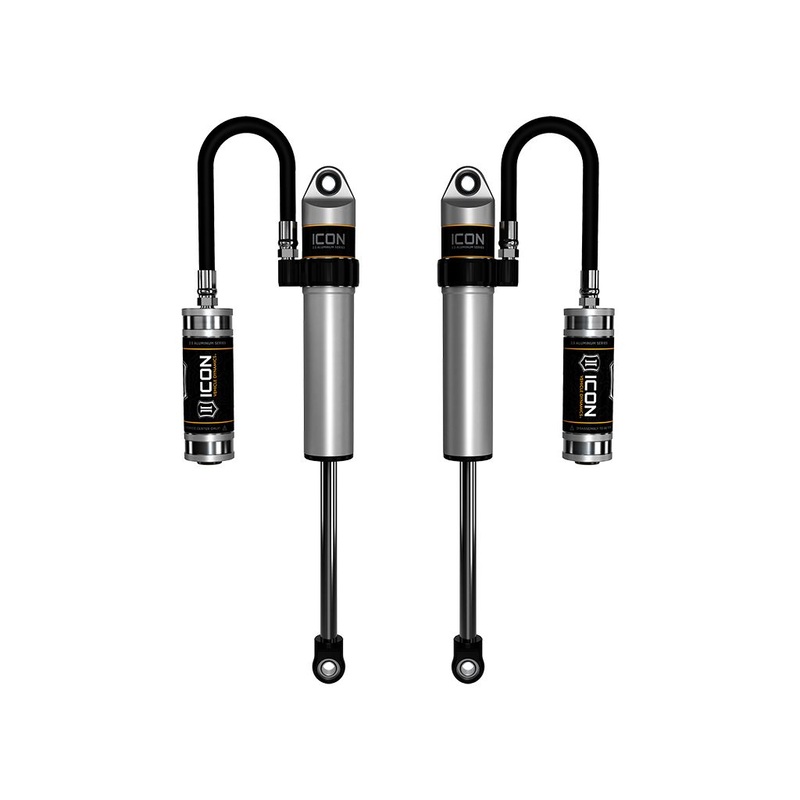 ICON 2005-2023 Toyota Tacoma/2003-2024 Toyota 4Runner//2007-2014 Toyota FJ Cruiser/2003-2009 Lexus GX470, Front 2.5 VS Remote Reservoir w/ CDCV, S2 Secondary Shocks, Pair