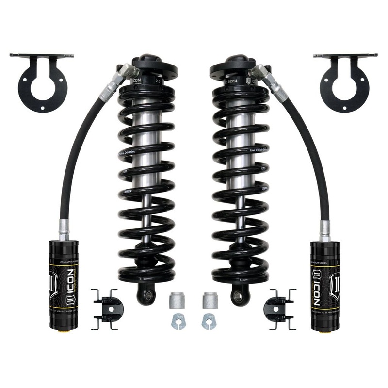 ICON 2005-2024 Ford F-250/F-350 Super Duty 4WD, 2.5 Lift, 2.5 VS Remote Reservoir Coilover Conversion Kit