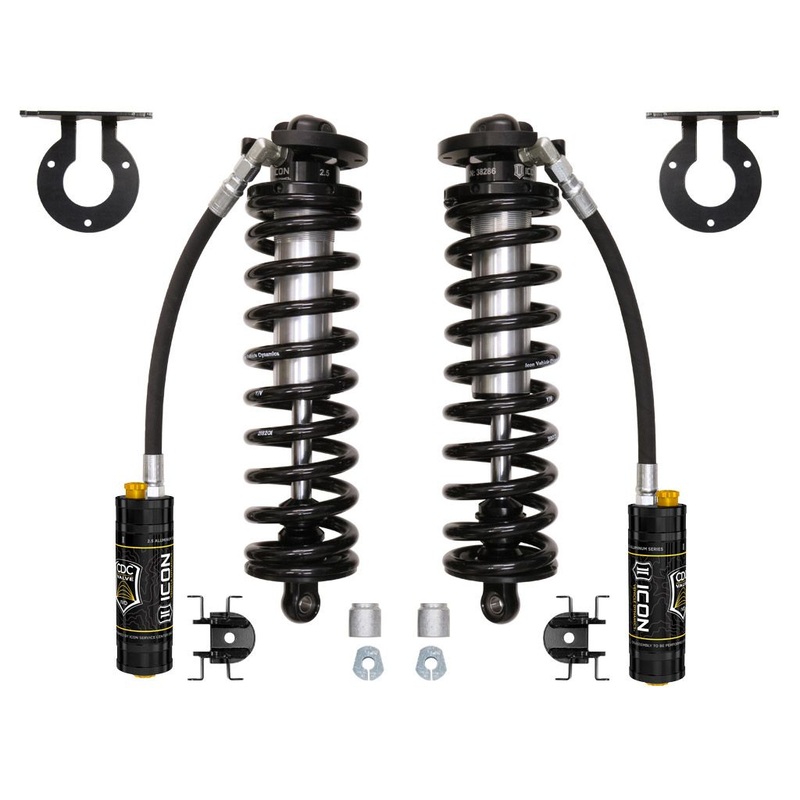 ICON 2005-2024 Ford F-250/F-350 Super Duty 4WD, 2.5 Lift, 2.5 VS Remote Reservoir w/ CDCV Coilover Conversion Kit