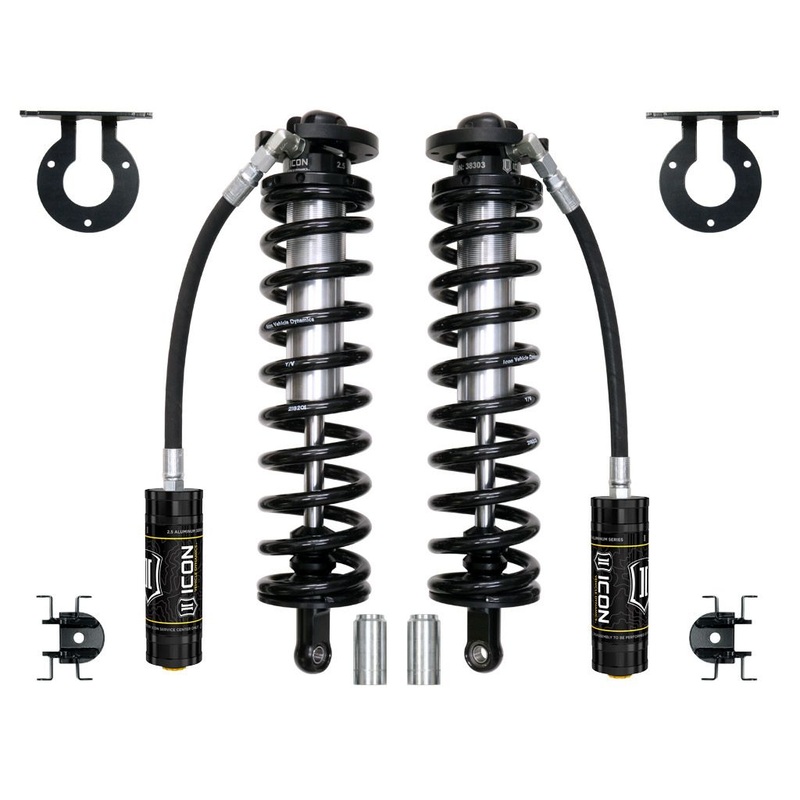 ICON 2005-2024 Ford F-250/F-350 Super Duty 4WD, 4-5.5 Lift, Front, 2.5 V.S. Remote Reservoir Coilover Conversion Kit