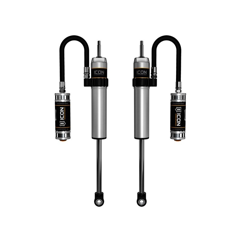 ICON 2007-2014 Toyota FJ Cruiser/2003-2024 Toyota 4Runner/2003-2023 Lexus GX, 1-3 Lift, Rear, V.S. 2.5 Aluminum Series Shocks, Remote Reservoir, Pair