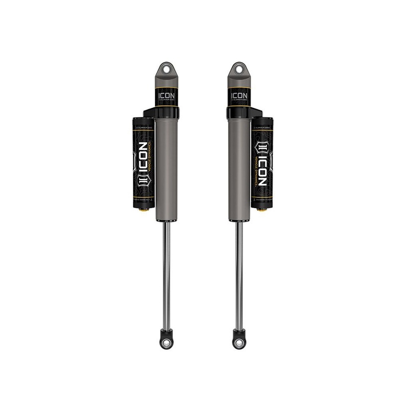 ICON 1999-2024 Ford F-250/F-350/F-450 Super Duty, 0-3 Lift, Rear, V.S. 2.5 Aluminum Series Shocks, Piggyback Reservoir, Pair