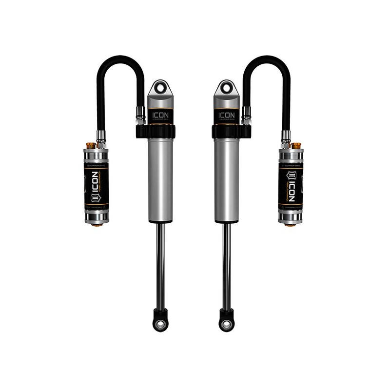 ICON 2003-2024 Toyota 4Runner/2005-2023 Toyota Tacoma/2007-2014 Toyota FJ Cruiser, Front, 2.5 VS Long Travel Remote Reservoir w/ CDCV, Secondary Shocks, Pair