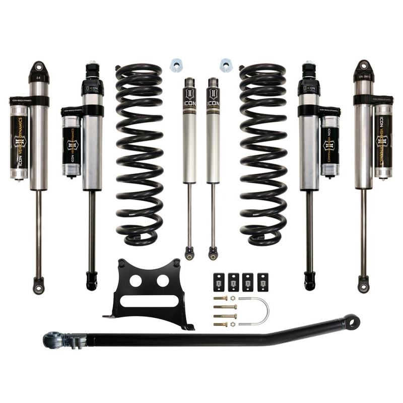ICON 2005-2016 Ford F-250/F-350 Super Duty 4WD Diesel, 2.5 Lift, Stage 4 Suspension System