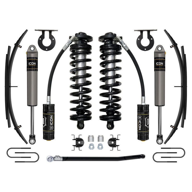 ICON 08-10 Ford F250/F350, 2.5-3 Lift, Stage 2 Coilover System w/ Leaf Springs