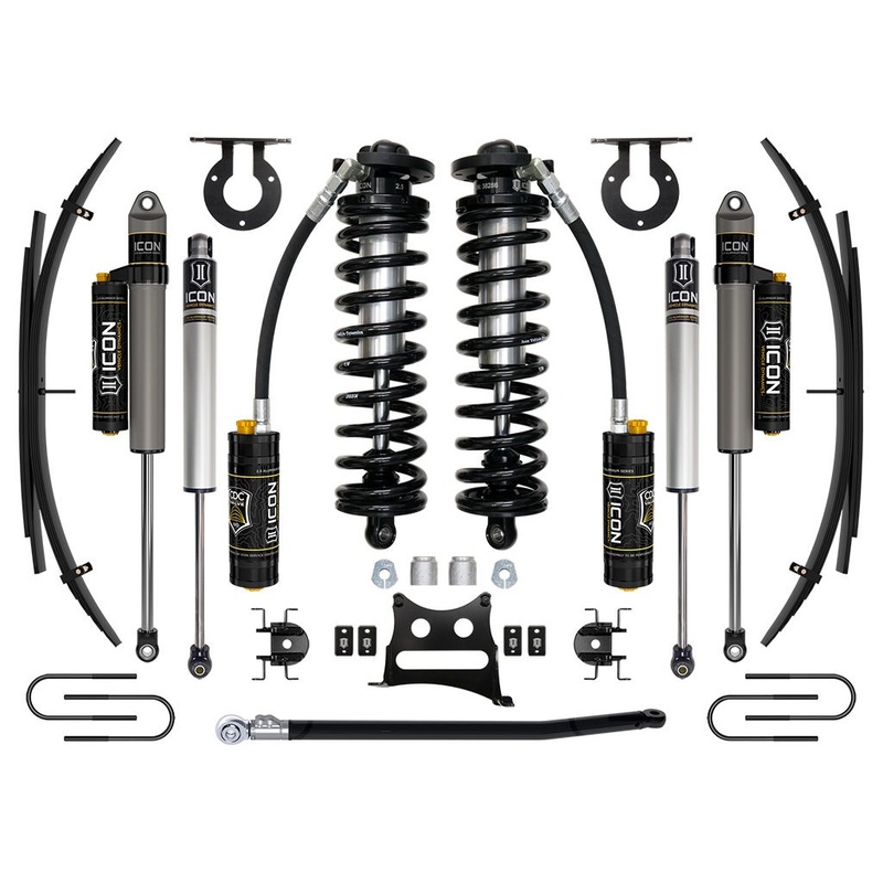 ICON 08-10 Ford F250/F350, 2.5-3 Lift, Stage 4 Coilover System w/ Leaf Springs