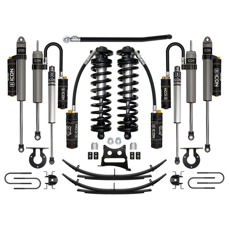 ICON 08-10 Ford F250/F350, 2.5-3 Lift, Stage 5 Coilover System w/ Leaf Springs