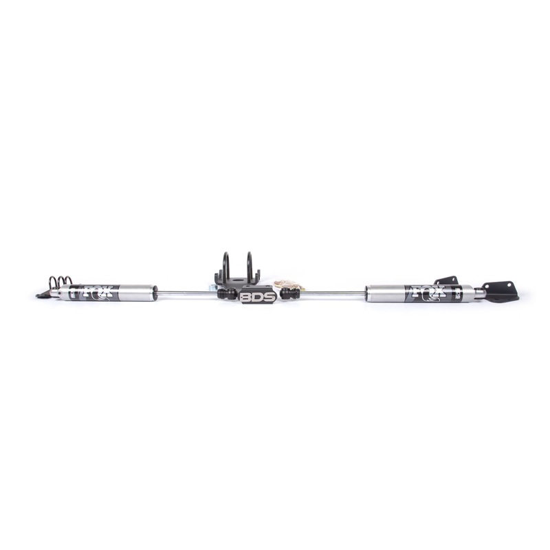 Dual Steering Stabilizer Kit w/ FOX 2.0 Performance Shocks  T-Style Steering  Dodge Ram 2500 (08-13) and 2500 (08-12) 4WD